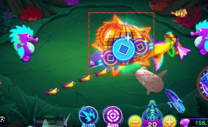 Fishing Disco - Fever Mode active with neon lights and disco effects