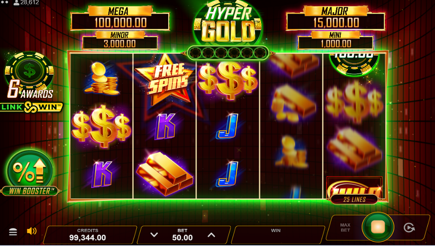 Hyper Gold jumbo block free spins