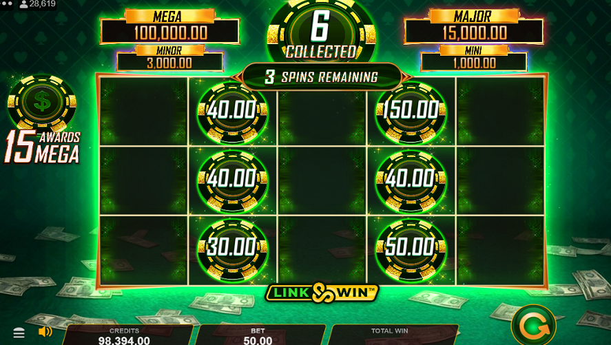 Hyper Gold gameplay with gold chips