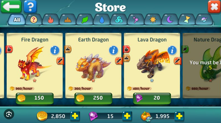 Dragons World gameplay screenshot 1