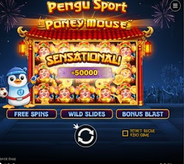 Pengu Sport™ - Main game screen with sports-themed penguins