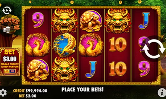 Fortune Treasure expanding wilds feature