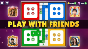Ludo Quick - Main game board with colorful tokens
