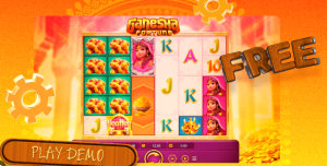 Ganesha Fortune - Main game screen with golden temple design