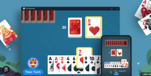 Classic Rummy - Main game table with 13 cards