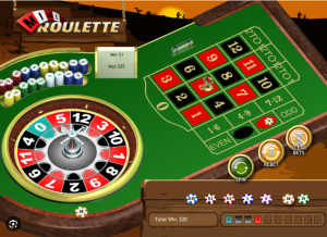 Mini Roulette - Betting interface with dynamic options