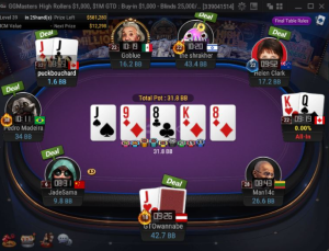 32 Cards - Winning round with payout