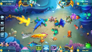 Jackpot Fishing - Golden Dragon boss with multiplier display