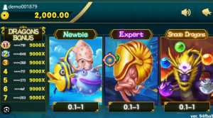 Shade Dragons Fishing - Elder Dragon boss battle with neon effects
